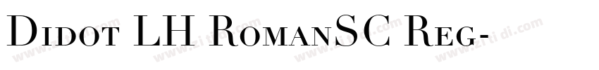 Didot LH RomanSC Reg字体转换